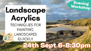 Cornish Craft Barn Acrylics Landscapes Evening