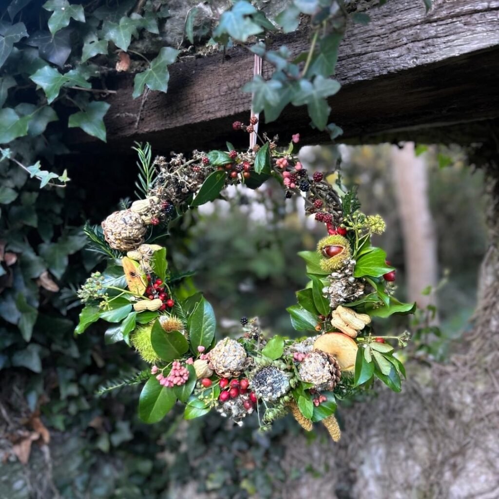 Bird Feeder Wreath