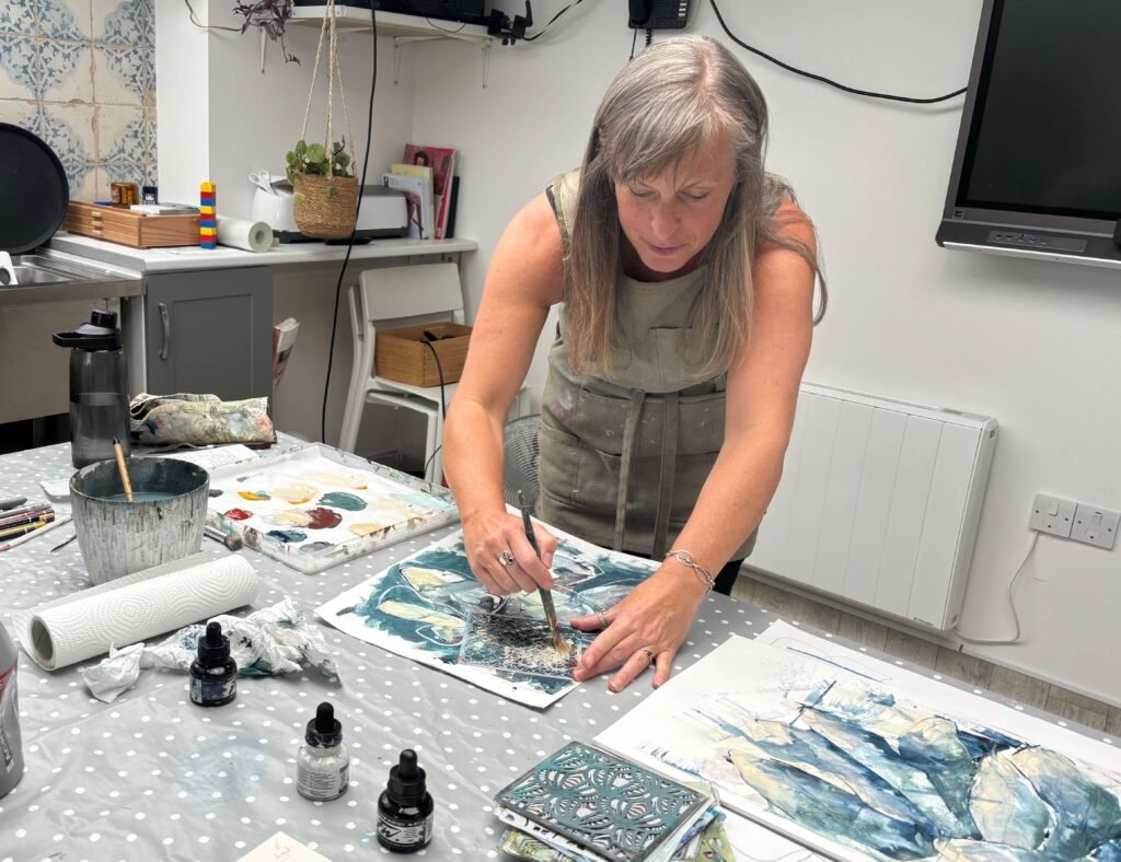 Carla Jenning Mixed Media Botanical, Cornish Craft Barn