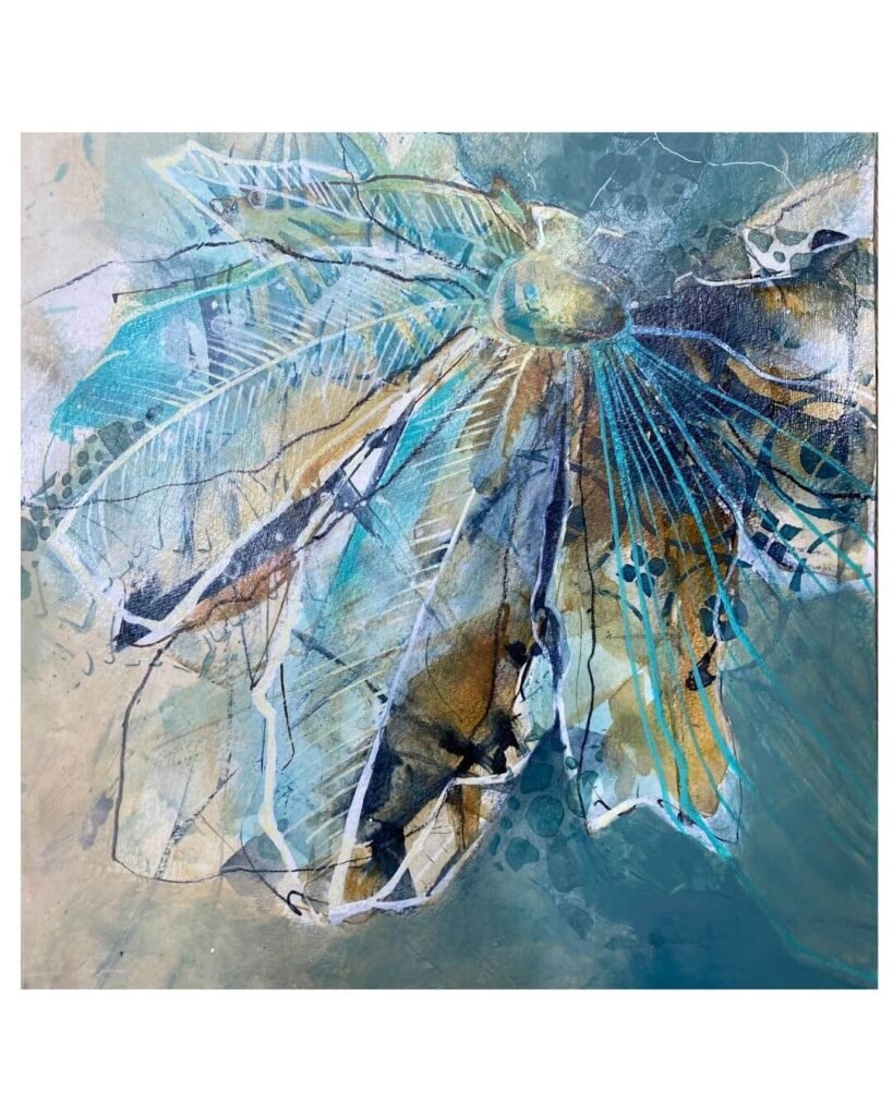 Carla Jennings Abstract Botanical Workshop Cornish craft Barn