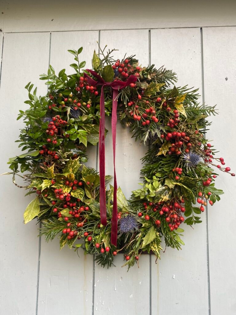 wreath making workshop cornish craft barn cornish wreath maker