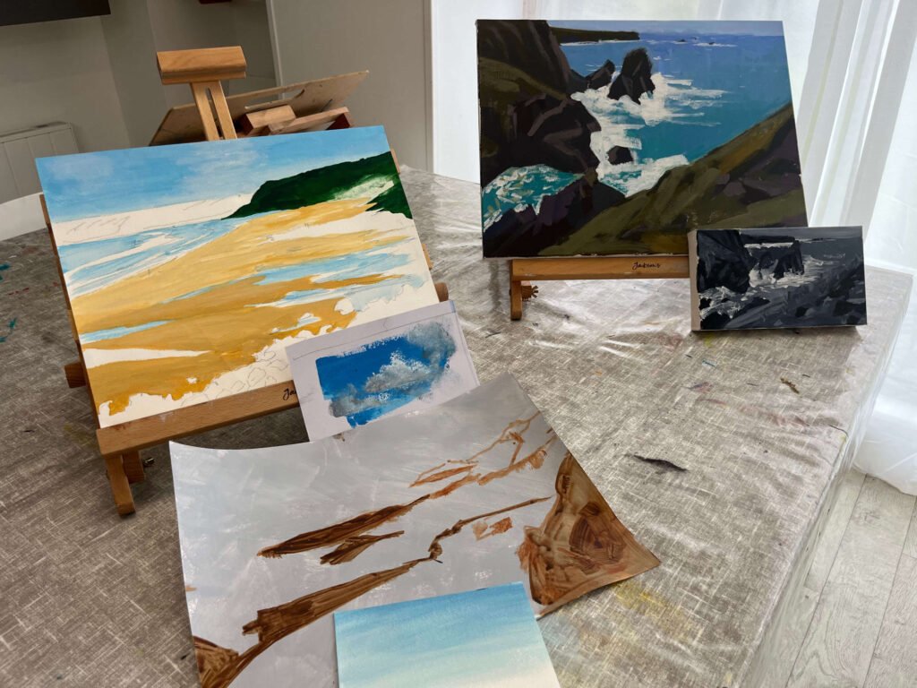 Oils For Beginners, Cornish Craft Barn, Damian Semonin