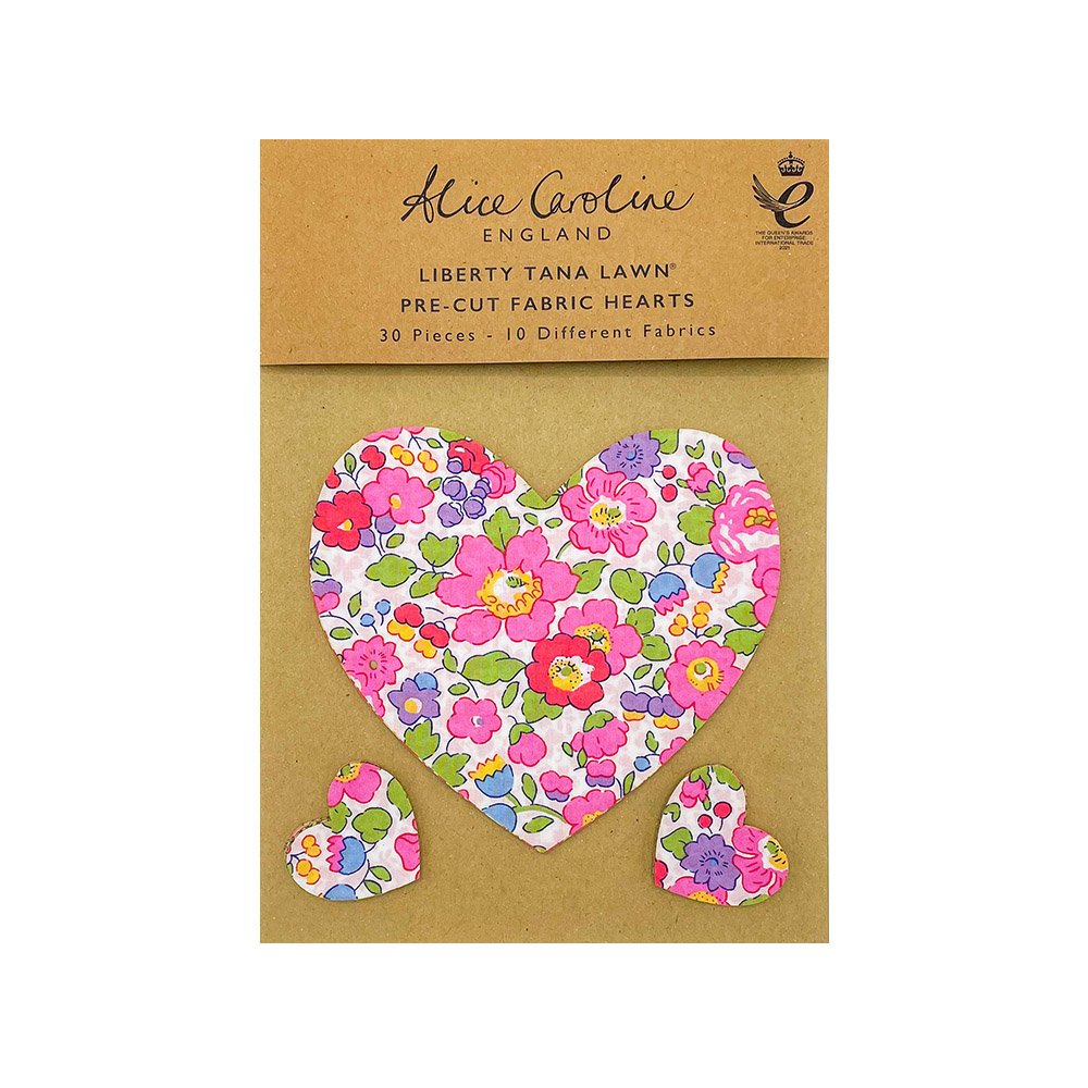 Pre-Cut Liberty Tana Lawn® Fabric Hearts | Craft Kits