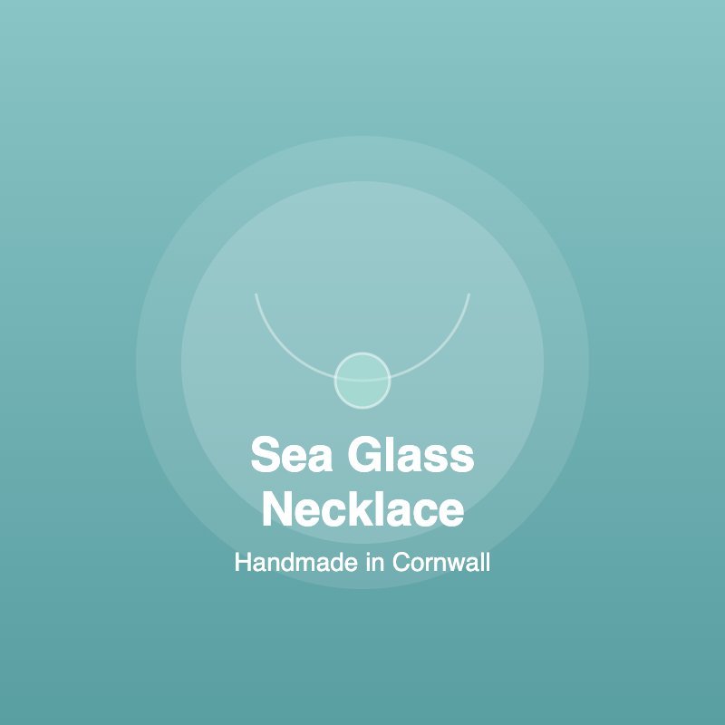Handmade Cornish Sea Glass Necklace